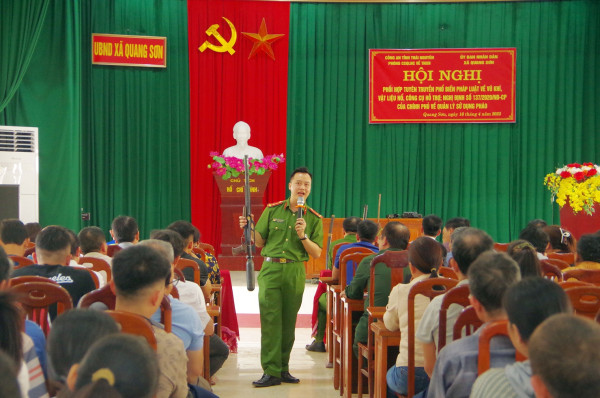 Nâng cao nhận thức, trách nhiệm về vũ khí, vật liệu nổ, công cụ hỗ trợ và pháo