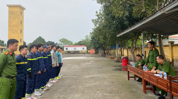 Đội tuyển Công an tỉnh Thái Nguyên sẵn sàng tham gia Hội thi thể thao nghiệp vụ chữa cháy và cứu nạn, cứu hộ vòng thứ 2, khu vực I