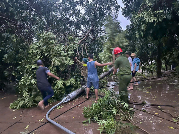 Lực lượng Công an tỉnh Thái Nguyên sẵn sàng ứng phó bão số 3