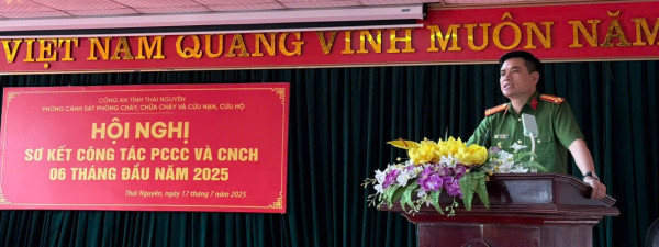 Phòng Cảnh sát Phòng cháy, chữa cháy và cứu nạn, cứu hộ: Sơ kết công tác phòng cháy, chữa cháy và cứu nạn, cứu hộ  6 tháng đầu năm 2025