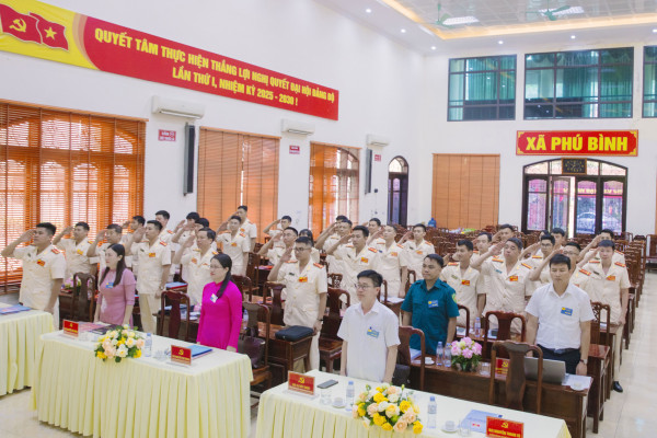 Đảng bộ Công an xã Phú Bình tổ chức thành công Đại hội Đảng bộ lần thứ I, nhiệm kỳ 2025 - 2030