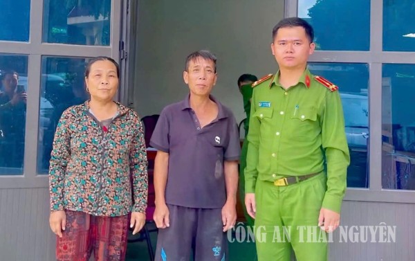 Công an phường Sông Công kịp thời hỗ trợ người bệnh đi lạc trở về với gia đình