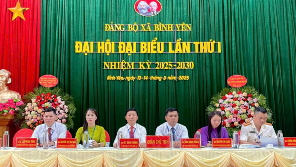 Công an xã Bình Yên bảo đảm an ninh, trật tự góp phần bảo vệ thành công Đại hội Đại biểu Đảng bộ xã lần thứ I, nhiệm Kỳ 2025 – 2030