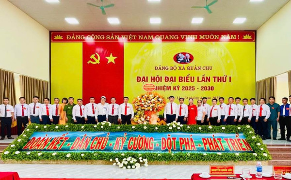 Đại hội đại biểu Đảng bộ xã Quân Chu lần thứ I, nhiệm kỳ 2025 - 2030