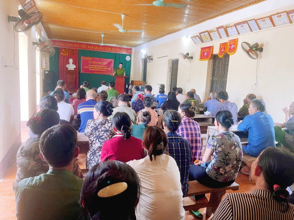 CAX Quang Sơn tổ chức tuyên truyền, phổ biến, giáo dục pháp luật cho người dân trên địa bàn