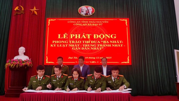 Xã Đại Từ Đại diện các Tổ công tác ký giao ước