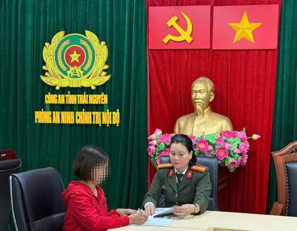 Công an tỉnh Thái Nguyên: Xác minh, xử lý người phụ nữ ngồi lên cờ Tổ quốc