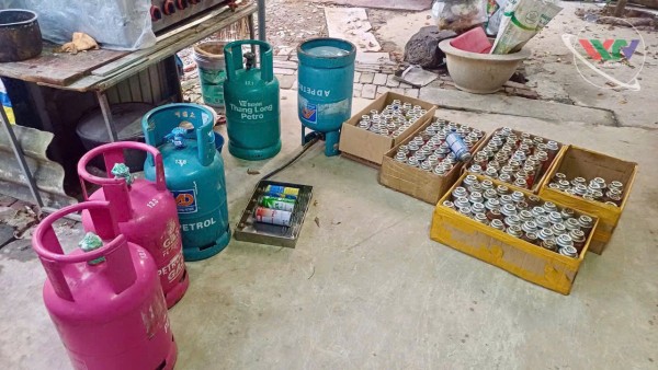Phát hiện cơ sở san chiết gas trái phép, tiềm ẩn nguy cơ cháy nổ