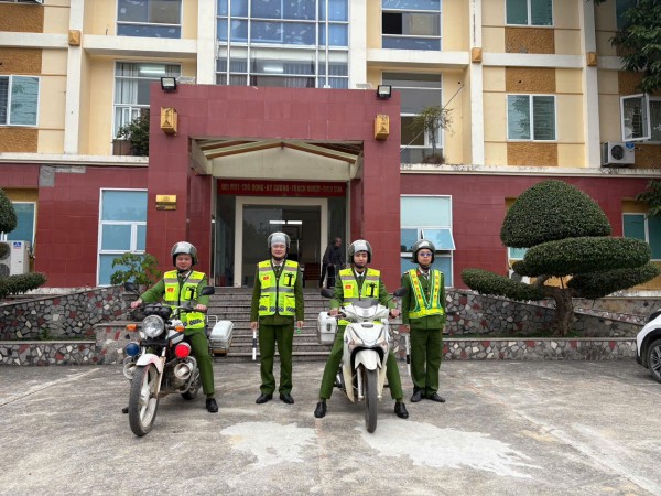Công an phường Bắc Kạn triển khai tuần tra kiểm soát bảo đảm ATTTGT