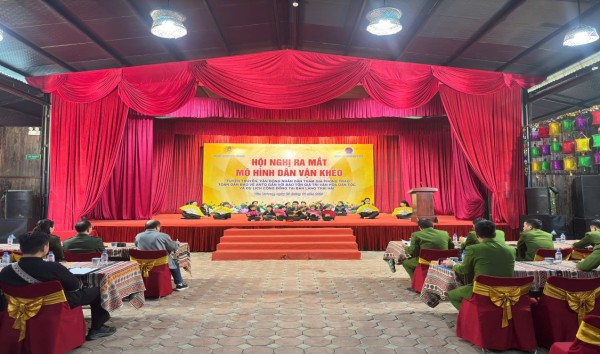 Công an xã Tân Cương ra mắt mô hình “Dân vận khéo”: Tuyên truyền, vận động nhân dân tham gia phong trào toàn dân bảo vệ an ninh Tổ quốc gắn với bảo tồn giá trị văn hoá dân tộc và du lịch cộng đồng tại bản làng Thái Hải