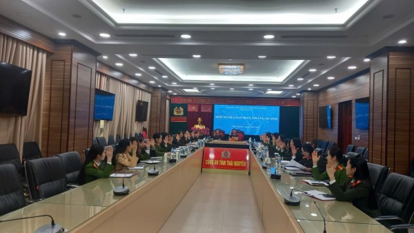Ban Phụ nữ Công an tỉnh tổ chức Hội nghị giao ban tháng 01/2026