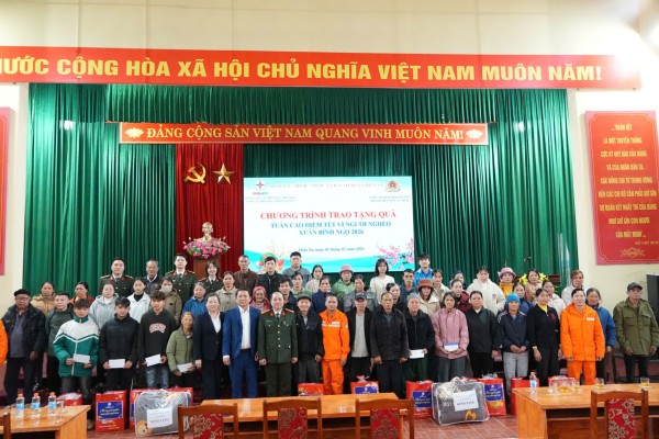 Chương trình tặng quà “Tết Vì người nghèo Xuân Bính Ngọ 2026” tại xã Thần Sa, tỉnh Thái Nguyên