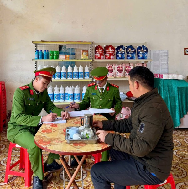 Công an xã Cường Lợi tăng cường công tác bảo đảm an ninh trật tự dịp Tết Nguyên đán