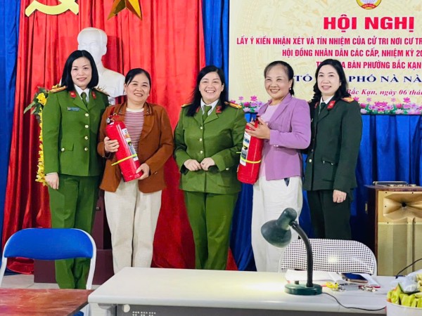 Công an phường Bắc Kạn tăng cường công tác phòng cháy, chữa cháy phục vụ bầu cử