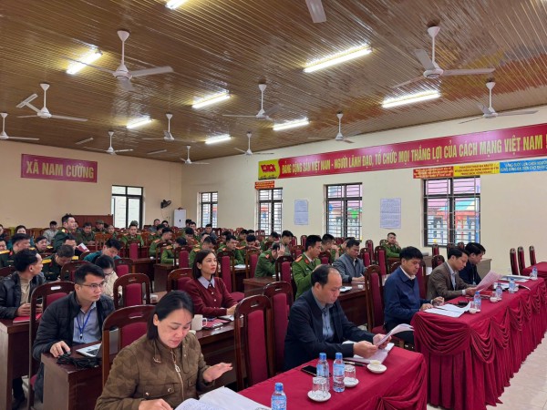 Triển khai phương án phối hợp giữa Công an xã và Ban Chỉ huy Quân sự xã trong đảm bảo ANTT bầu cử