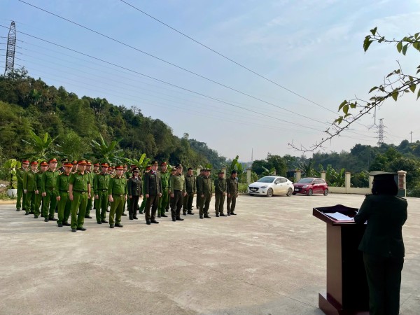 Triển khai phương án bảo đảm an ninh, trật tự bầu cử ở Phong Quang