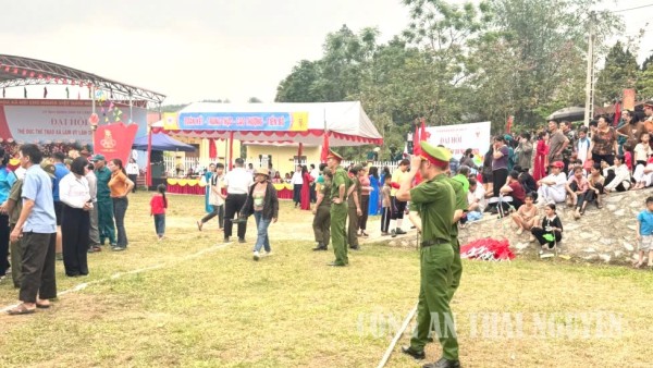 Đảm bảo an ninh, an toàn Đại hội thể dục, thể thao xã Lam Vỹ.