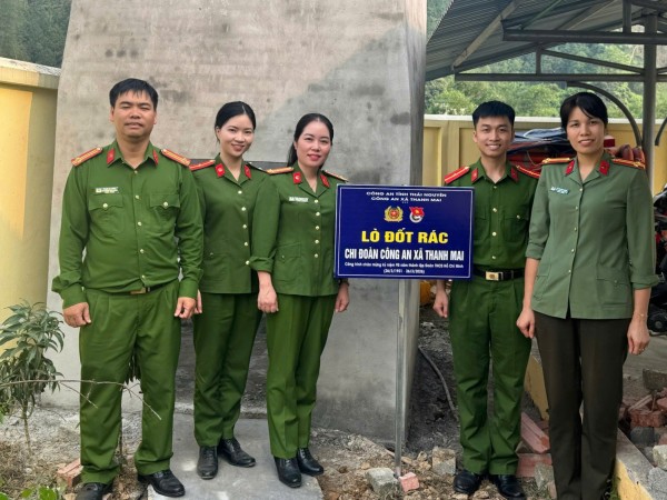 Tuổi trẻ Công an xã Thanh Mai tổ chức các hoạt động hướng về cộng đồng