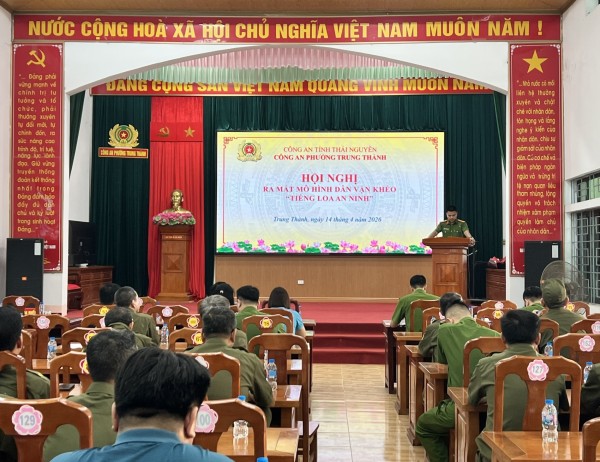 Phường Trung Thành ra mắt mô hình “Tiếng loa an ninh”