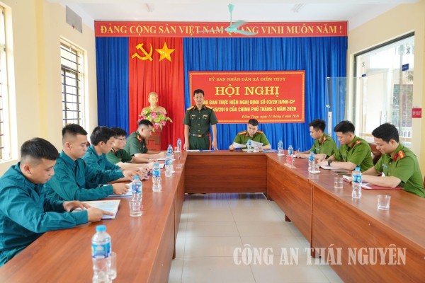 Điêm Thuỵ   CA QĐ giao ban