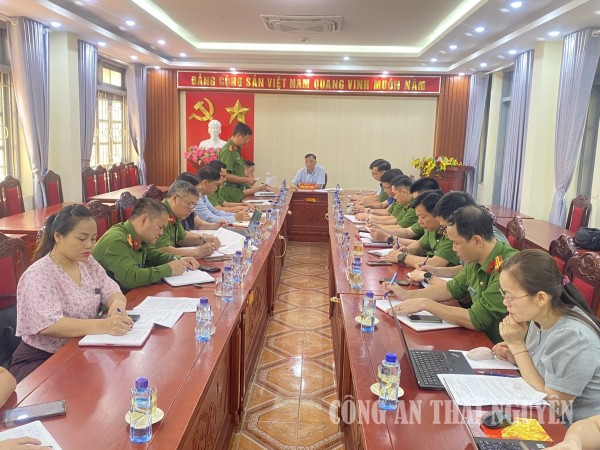 Công an xã Phủ Thông thông qua kế hoạch tổ chức Hội thi