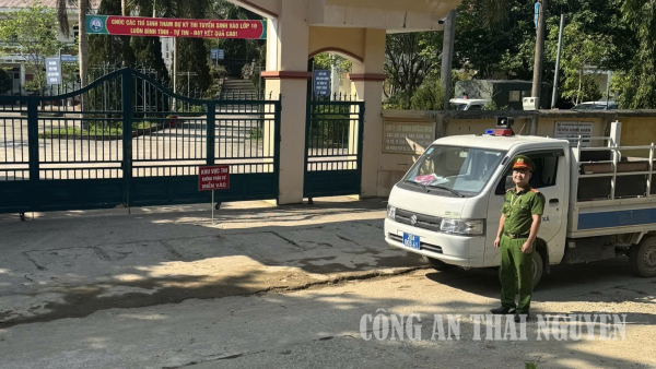 Công an xã La Hiên bảo đảm ANTT phục vụ kỳ thi tuyển sinh lớp 10
