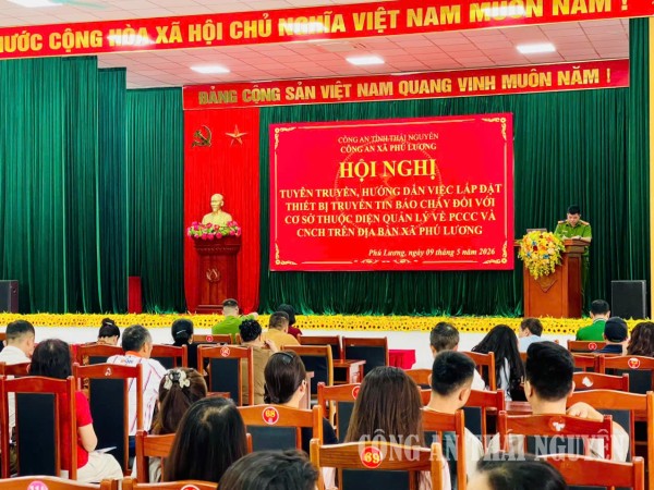 Hội nghị tuyên truyền, hướng dẫn việc lắp đặt thiết bị truyền tin báo cháy