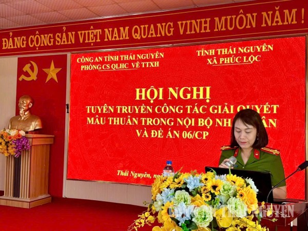 Tổ chức tuyên truyền Đề án 06 và công tác bảo đảm an ninh, trật tự tại cơ sở