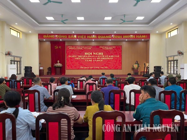 Phòng Cảnh sát quản lý hành chính về trật tự xã hội tuyên truyền pháp luật về vũ khí, vật liệu nổ, công cụ hỗ trợ và pháo