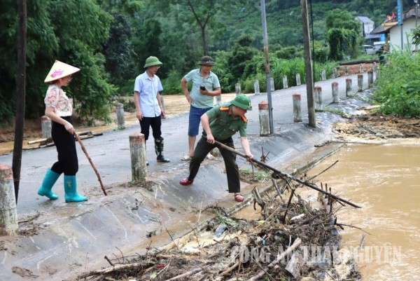 Kiểm tra công tác phòng, chống lụt bão sau mưa lớn tại một số khu vực trọng điểm trên địa bàn