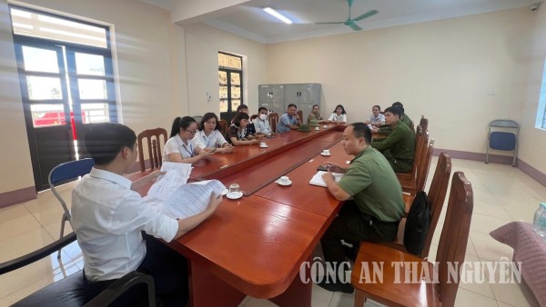 Công an xã An Khánh bảo đảm ANTT tại điểm thi Trường THPT Đội Cấn