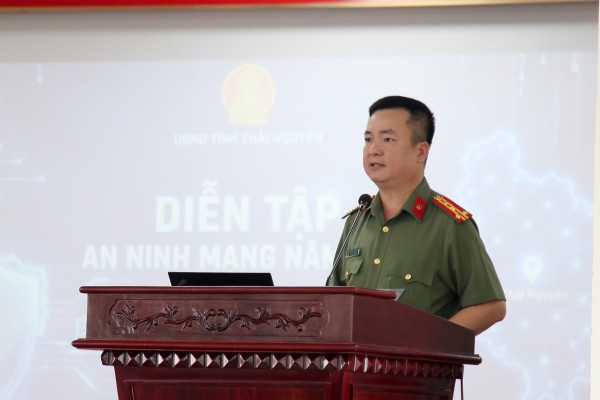 Diễn tập phòng, chống tấn công mạng và ứng cứu sự cố an ninh mạng tỉnh Thái Nguyên năm 2026
