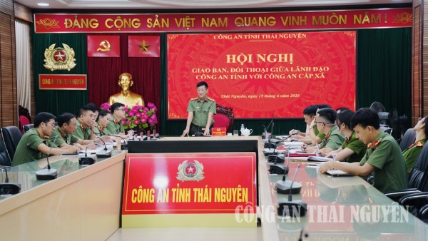 Đại tá Hà Trọng Trung, Phó Giám đốc Công an tỉnh phát biểu chỉ đạo.