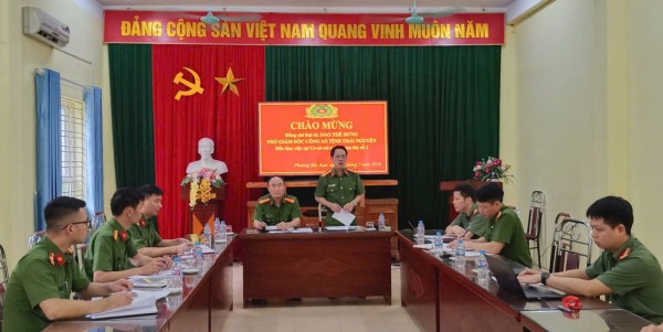 Lãnh đạo Công an tỉnh làm việc, kiểm tra tại Cơ sở cai nghiện ma túy số 2