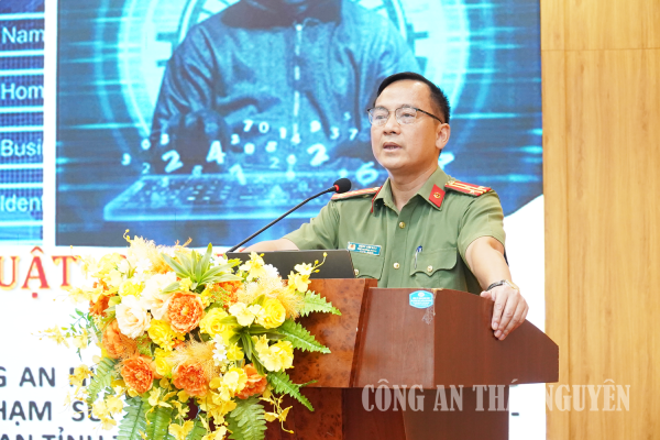 Phổ biến Luật Bảo vệ dữ liệu cá nhân cho đội ngũ báo cáo viên, tuyên truyền viên tỉnh Thái Nguyên.