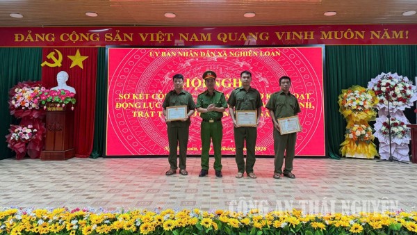 Xã Nghiên Loan sơ kết hoạt động của lực lượng tham gia bảo vệ an ninh, trật tự ở cơ sở