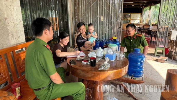 Công an xã Nghinh Tường ký cam kết 3