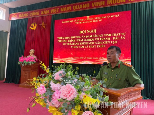 Công an xã Vô Tranh bảo đảm an toàn chương trình “Trải nghiệm Vô Tranh - Dấu ấn xứ trà”