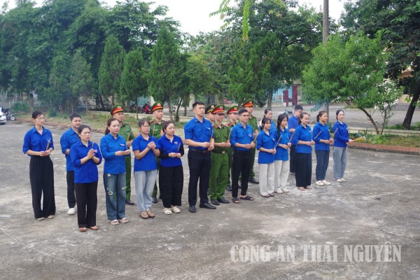Công an phường Phúc Thuận tổ chức các hoạt động tri ân nhân ngày thương binh, liệt sỹ