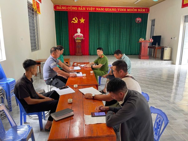 Công an xã Nà Phặc đảm bảo an ninh, trật tự sau sáp nhập thôn