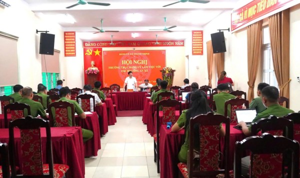 Đánh giá kết quả đảm bảo an ninh, trật tự 6 tháng đầu năm trên địa bàn xã Thanh Thịnh