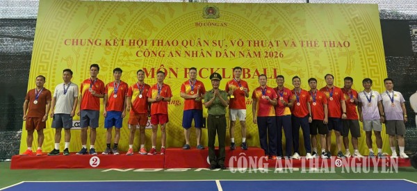 Đảng ủy, lãnh đạo Công an tỉnh gửi Thư khen Đội tuyển Công an tỉnh đạt thành tích cao tại Hội thao quân sự, võ thuật và thể thao Công an nhân dân năm 2026