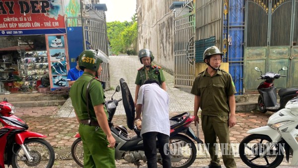 Công an phường Bách Quang tăng cường tuần tra, xử lý vi phạm giao thông