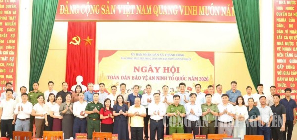 Xã Thành Công tổ chức Ngày hội toàn dân bảo vệ an ninh Tổ quốc.