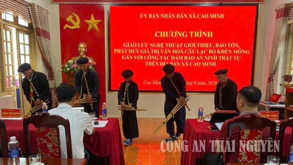 Phát huy giá trị văn hóa câu lạc bộ Khèn Mông gắn với bảo đảm an ninh, trật tự tại xã Cao Minh.