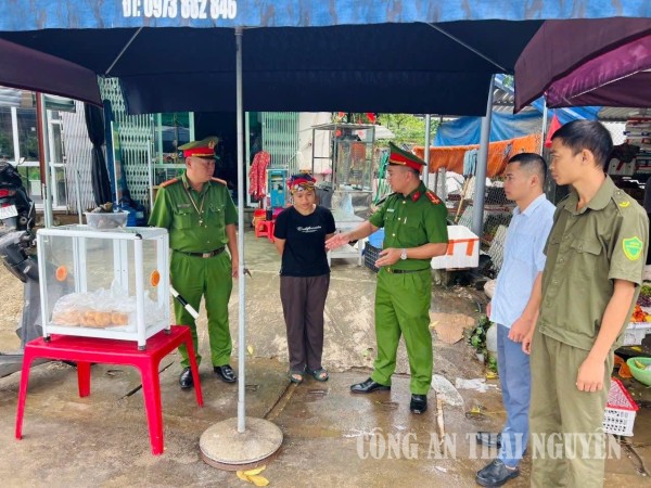 Công an xã Vô Tranh giải quyết điểm nghẽn trật tự đô thị trên địa bàn