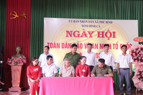 Sôi nổi Ngày hội toàn dân bảo vệ an ninh Tổ quốc tại xã Phú Bình