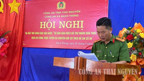 Bạch Thông ra mắt mô hình “Tổ dân vận khéo hỗ trợ nhân dân thực hiện dịch vụ công trực tuyến và chuyển đổi số”