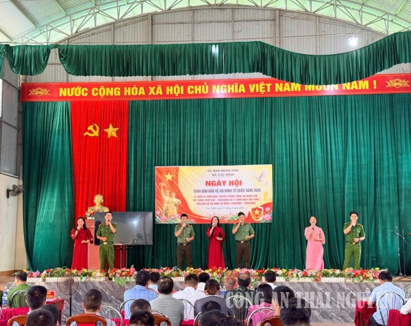 Xã Cao Minh tổ chức Ngày hội toàn dân bảo vệ an ninh Tổ quốc.
