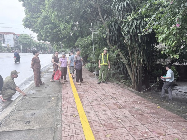 Công an phường Quan Triều tích cực phối hợp giải quyết điểm nghẽn về trật tự đô thị